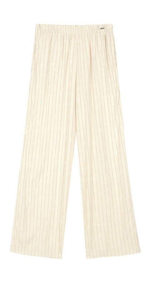 Calça Feminina Marialícia Listras Bege 6777