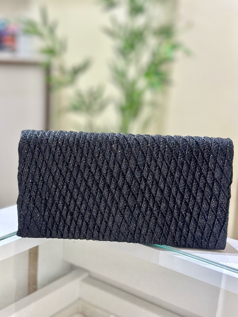 Clutch Bolsa Carteira de Festa Preta - 5197