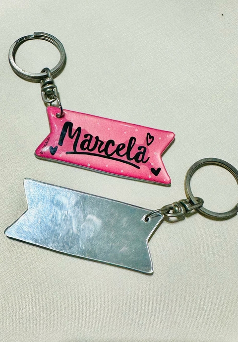 Chaveiro Rosa com Espelho - Marcela