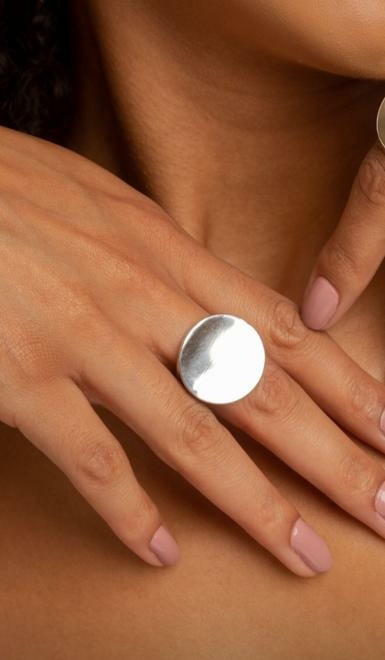 Anel SemiJoia Prata Arredodo