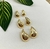 Brinco Dourado Gota M - 3883