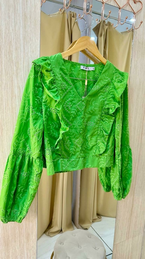 Camisete Cropped Lese - Verde