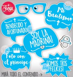 Photo Bautismo Nene. Props Imprimibles - comprar online