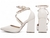 Scarpin napa off white salto bloco na internet