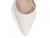 Scarpin napa off white salto bloco - loja online