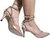 scarpin napa nude com strass 7 cm