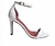 Sandalia verniz branco 2 em 1 com forro vermelho salto 9 cm - comprar online