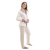 Pijama Feminino Inverno Botões Liso em Microsoft Chantily - loja online