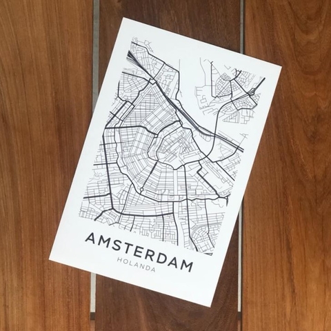 Mapa Amsterdam Lamina