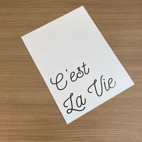 Cest la vie Lamina
