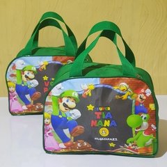 Imagem do Malinha de viagem tema Super Mário lembrancinha para festa de aniversário
