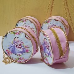 Bolsa Alice no País das Maravilhas com corrente lembrancinha para festa infantil na internet