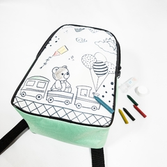 Imagem do Mochila para colorir no tema Ursinho