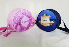 Necessaire redonda Realeza lembrancinha para festa infantil - Festa das Lembrancinhas