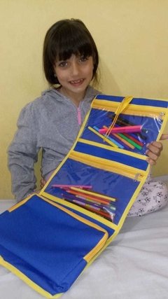 Imagem do Necessaire dobrável A Bela e a Fera lembrancinha para festa infantil
