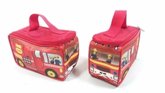 Necessaire estojo caminhão de bombeiro lembrancinha para festa infantil