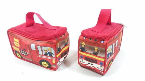 Necessaire estojo caminhão de bombeiro lembrancinha para festa infantil