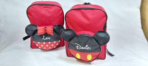 Mochila Mickey e Minnie lembrancinha