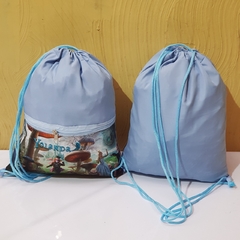 Sacochila com bolso Alice no país das maravilhas lembrancinha - Festa das Lembrancinhas