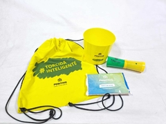 Kit pipoca torcedor - brinde para Copa do mundo e lembrancinhas tema Brasil na internet