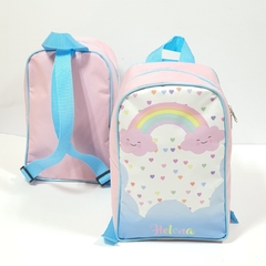 Mochila no tema Arco íris para lembrancinha - comprar online