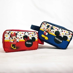 Nécessaire Estojo no tema Mickey e Minnie para lembrancinha - Festa das Lembrancinhas