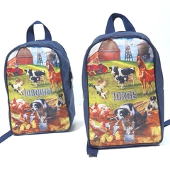 Mochila no tema fazenda para lembrancinha - Festa das Lembrancinhas