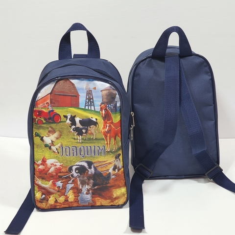 Mochila no tema fazenda para lembrancinha