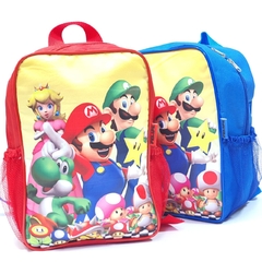 Mochila no tema Super Mario para lembrancinha
