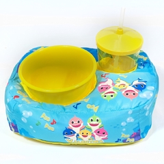 Kit pipoca no tema Baby shark para lembrancinha na internet