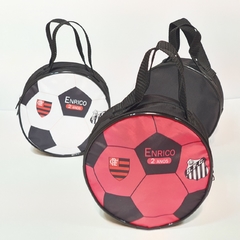 Nécessaire redonda no tema Times de futebol para lembrancinha na internet