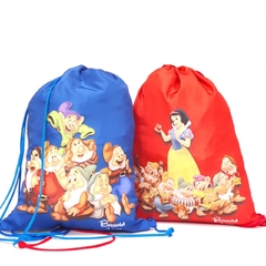 Sacochila no tema Branca de neve para lembrancinha na internet