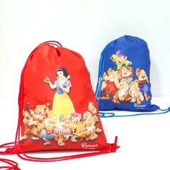 Sacochila no tema Branca de neve para lembrancinha - loja online
