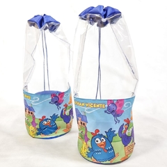 Kit Sacochila+Squeeze para lembrancinha tema Galinha pintadinha - comprar online