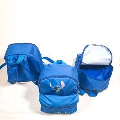 Mochila com bolso no tema Lilo e Stitch para lembrancinha - Festa das Lembrancinhas