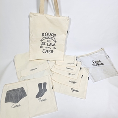 Kit organizador de viagem completo personalizado - comprar online
