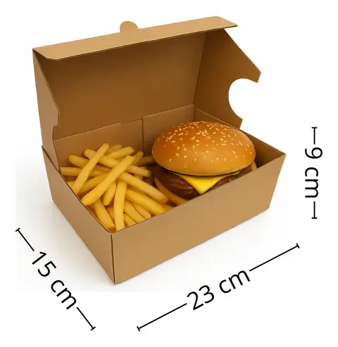 cajas hamburguesas x 100