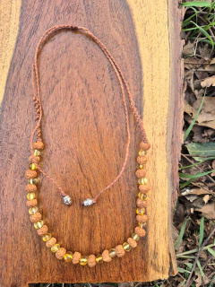 S. De rudraksha y ámbar miel ( regulable)