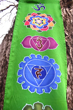 Banderín 7 chakras verde - comprar online