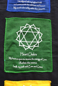 Banderín 7 chakras con bolsillos - tienda online