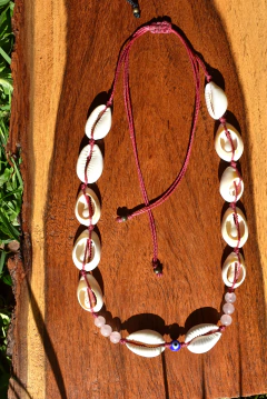 Collar buzios nudo corredizo