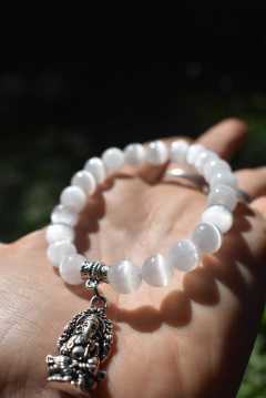 Pulsera selenita ( elastica)