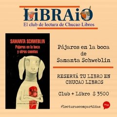 CLUB DE LECTURA FEBRERO: DE PÁJAROS EN LA BOCA