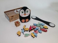 PINGUIM EQUILIBRISTA - Jogo de equilíbrio e estratégia - madeira MDF - 24 peças