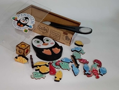 Imagem do PINGUIM EQUILIBRISTA - Jogo de equilíbrio e estratégia - madeira MDF - 24 peças