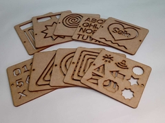KIT ESTÊNCIL SEIN - Lâminas de estêncil em Madeira MDF - 10 peças na internet
