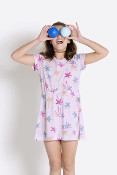 Vestido estampado Palms (ART 3363)