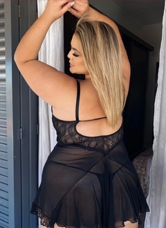 Camisola JÉSSICA sensual curta com animal print e - comprar online