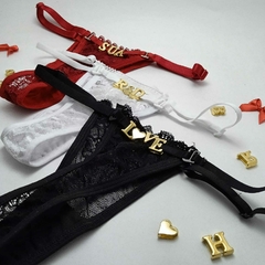 Calcinha personalizada sexy (com seu nome ou qualquer outra palavra)