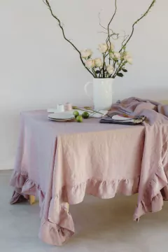 Mantel tusor con volado - White Country Collection